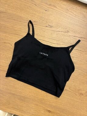 LAYERE Black sports bra